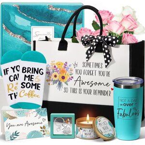 8-Piece Self Care Gift Basket for Women - Unique Birthday & Holiday Surprises